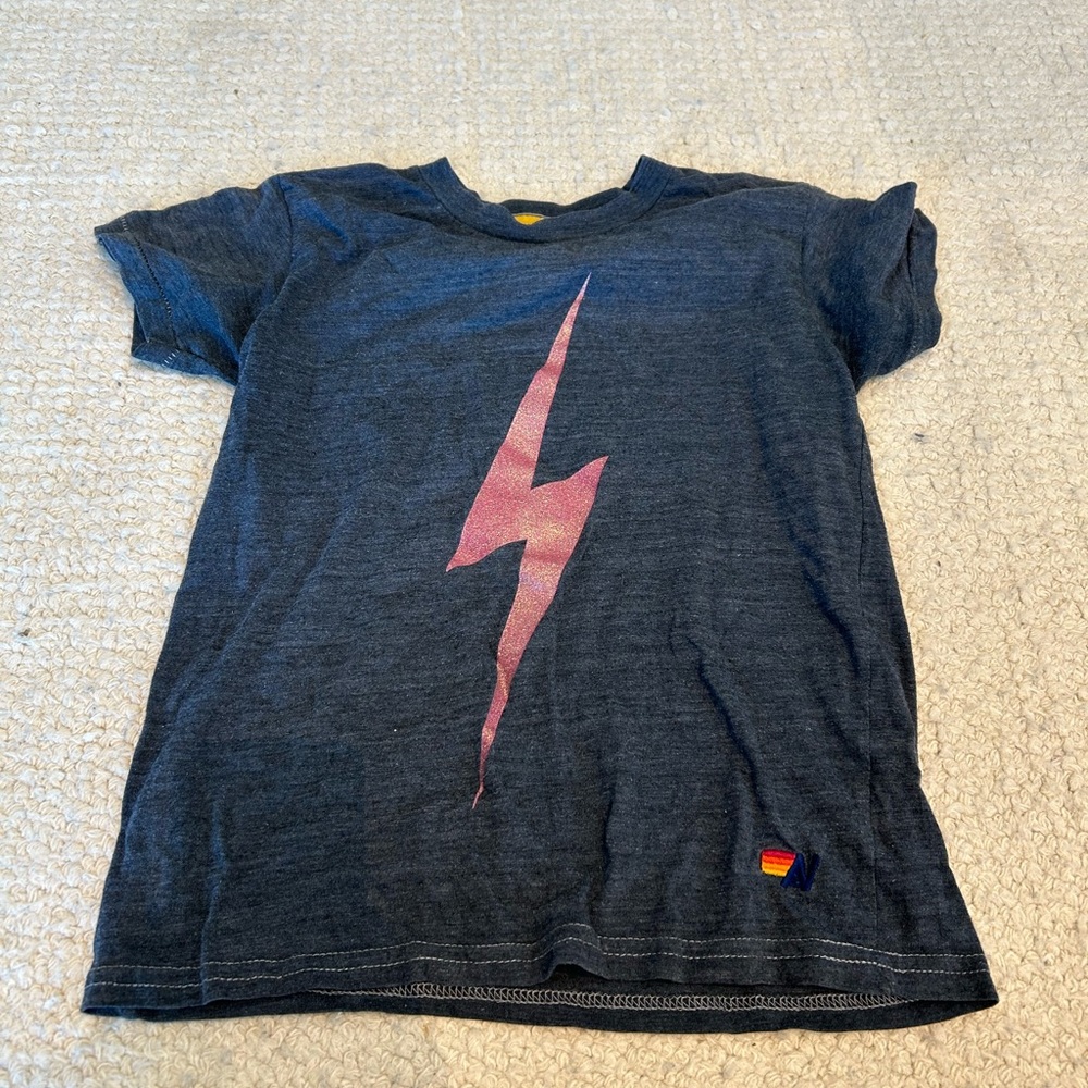 Aviator Nation Kids Graphic Tee in Dark Gray